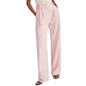 Favorite Daughter The Favorite Pant Wide Leg Light Pink Size 16 Trousers Pleated